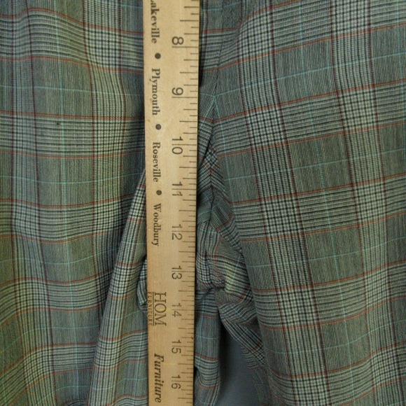 Pendleton Pants Womens 10 Gray Plaid Wool Elastic Waist Lined - Picture 9 of 12
